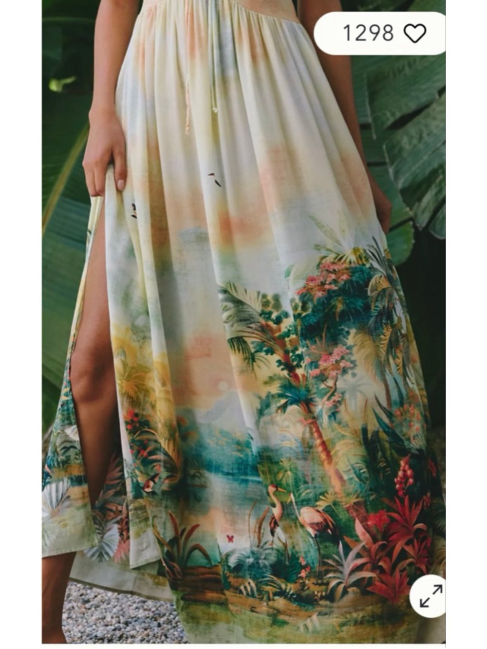 Anthropologie| Celandine Floral Scenic Maxi Dress Resortwear | Med| NWT|$138 ret - Picture 4 of 5